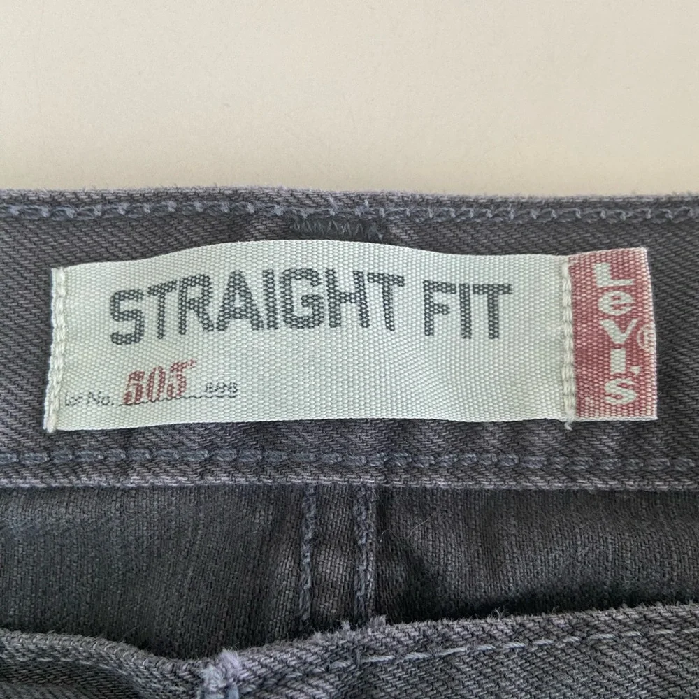 Levi's 505 Straight Fit Men's Jeans in Washed Black